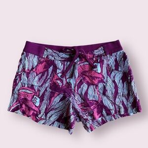 Y2K Lucky Brand Linen Floral Pink Shorts with adjustable waist size S